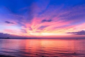 夕焼けのグラデーション